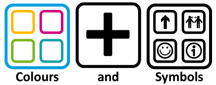 Colours and symbols logo